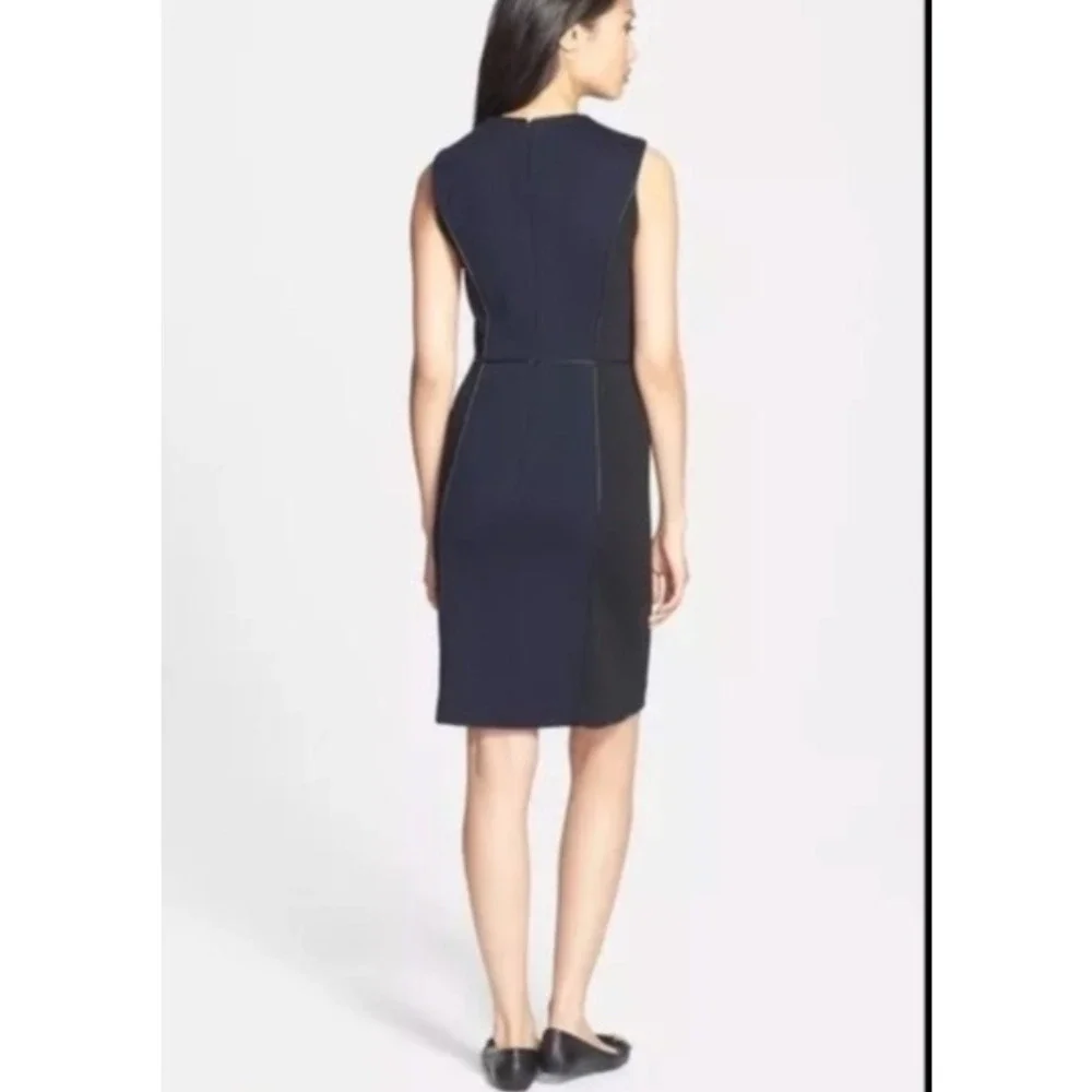 Tory Burch Natalee Ponte Wool Blend Sheath Dress MinimalistLuxe Tonal Women'sMed